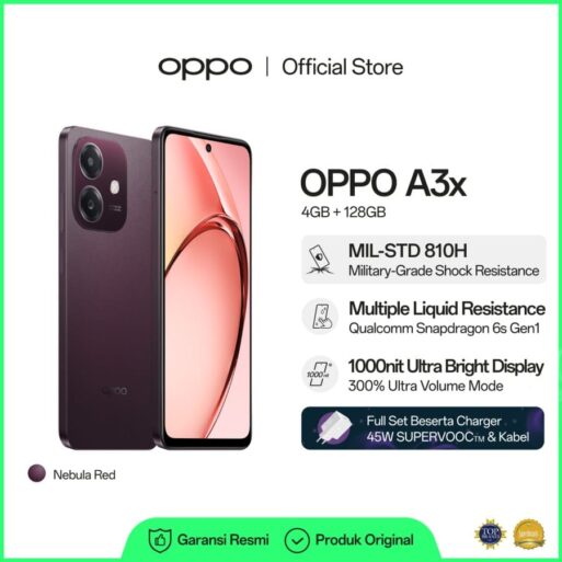 cover oppo a3x nebula red libracell