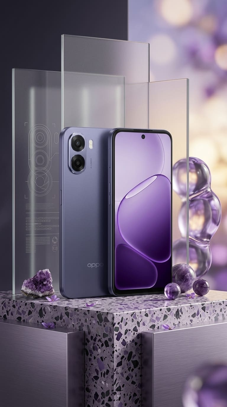 hp oppo a6x plum purple libracell cirebon