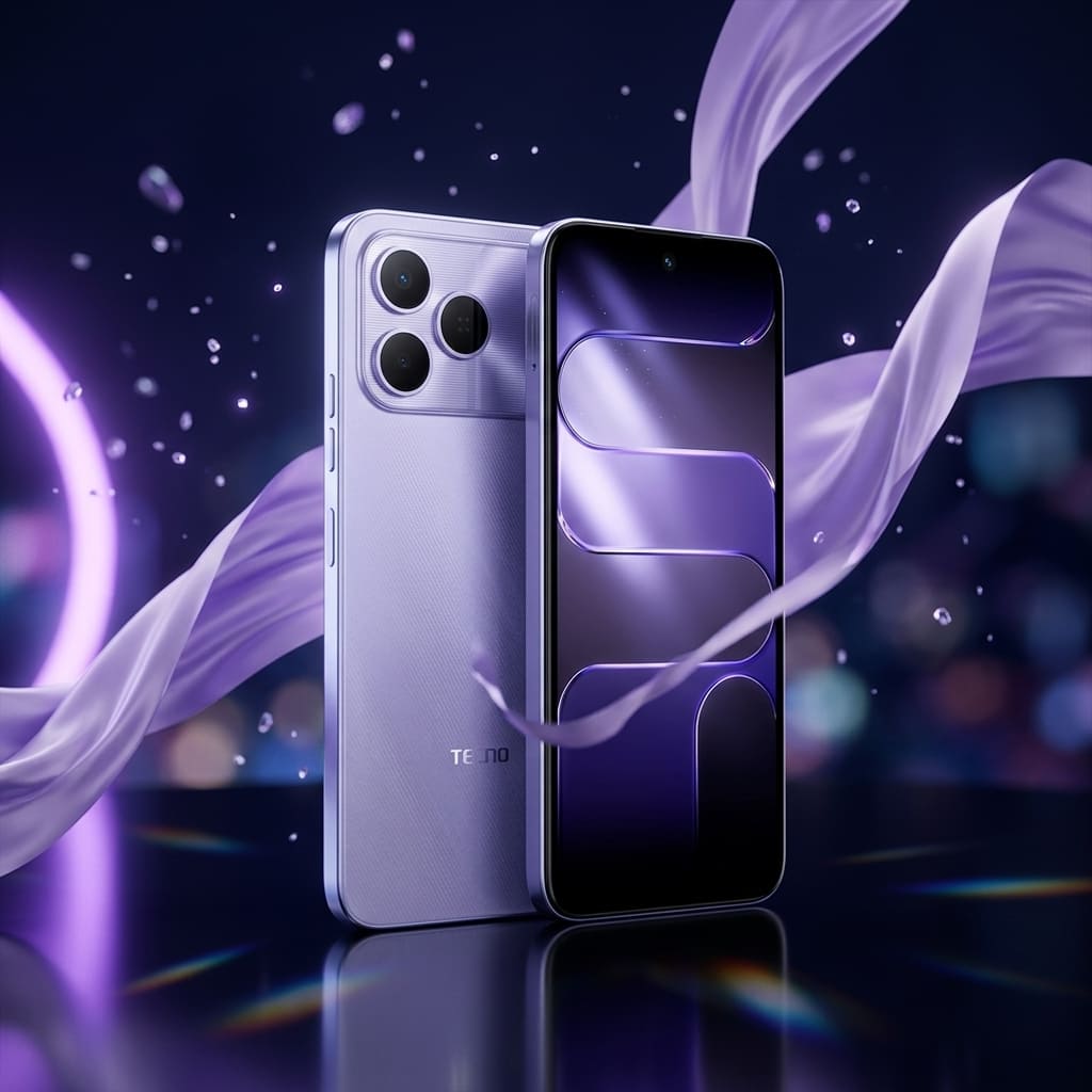 tecno spark 50 purple terbaru libracell cirebon